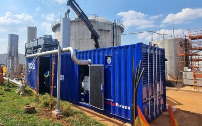 Containerised MTU biogas engine for PepsiCo Simba Chips in Germiston, South Africa by SustainGroup